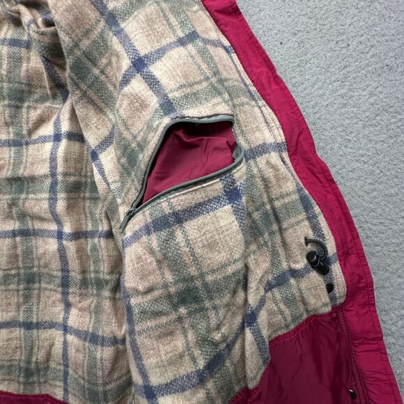 Woolrich 8377 Flannel Wool Lined Parka Jacket Hoodie Womens XL Long Sleeve - Picture 12 of 16